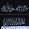 Agate dual system forms Migdolas 120 vnt – 12 sizes – Viršutinės formos nagų priauginimui